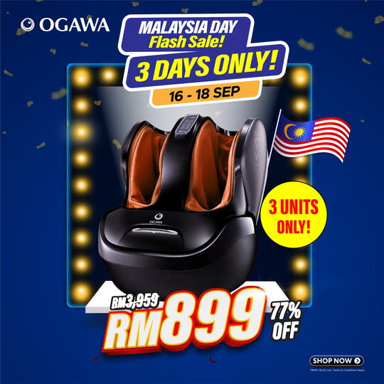 [Apply Code: 2GT20] OGAWA EliteX 3D Foot Reflexology/Foot Massager* (ORANGE)